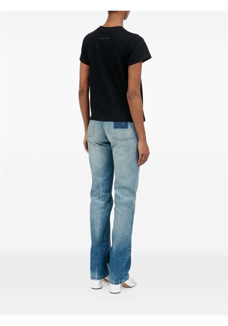 t-shirt signature donna nera MM6 MAISON MARGIELA | S62GD0216 M20048900